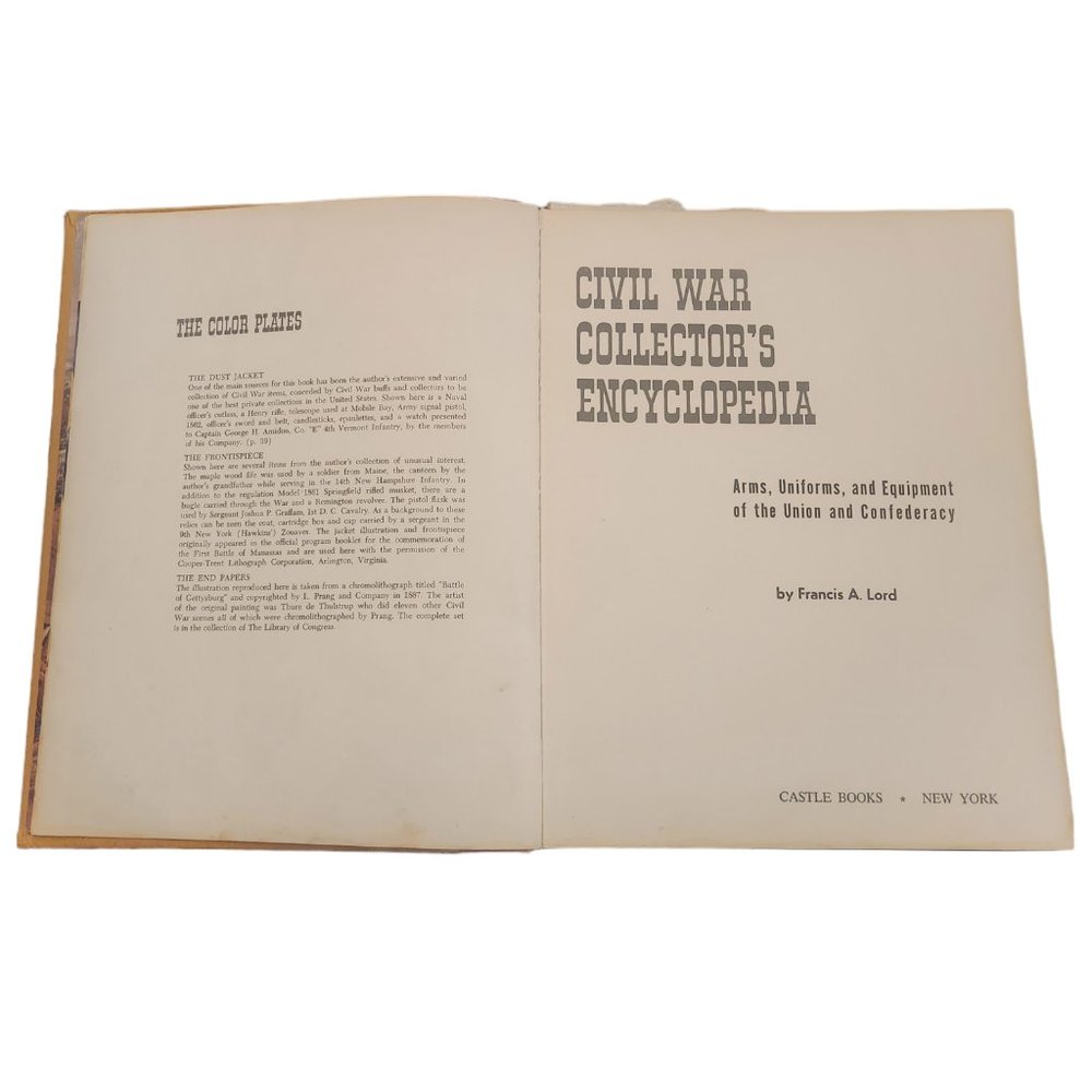 Civil War Collector's Encyclopedia by Francis A. Lord Castle Books New York 1963